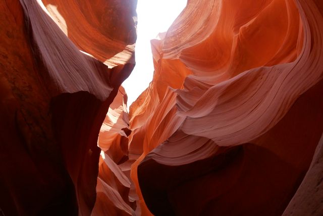 Discover the stunning red rock formations of Antelope Canyon, Arizona.